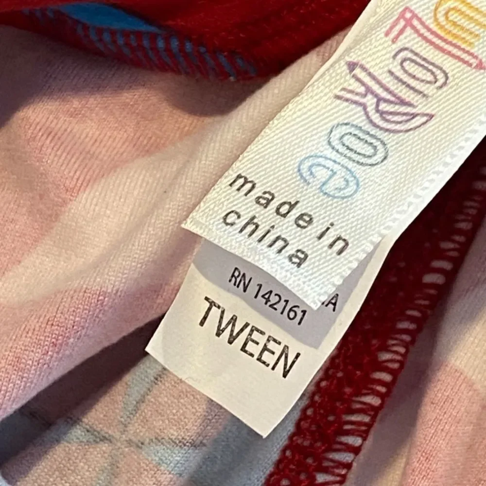 0740 LuLaRoe Umbrella Print Tween Girls 8/10/12/14 Butter Soft Leggings New